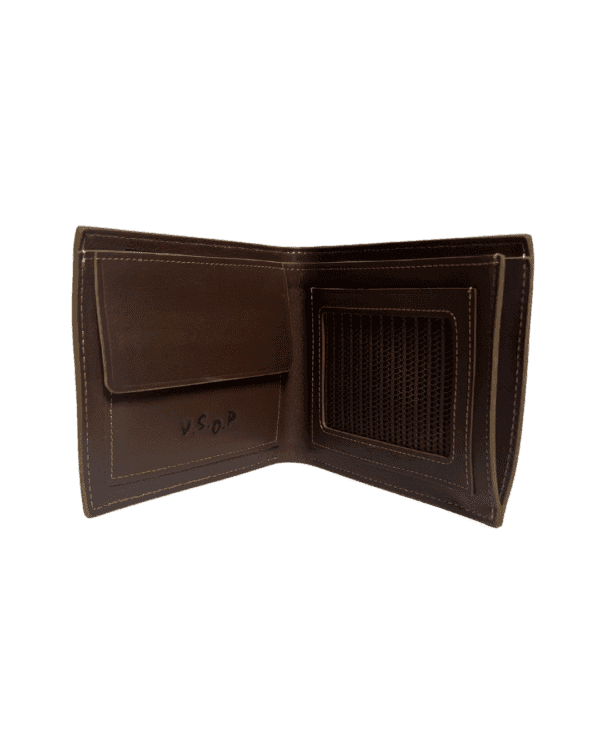 V.S.O.P Obsidian Brown Leather Wallet 