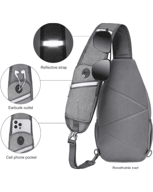 NEVO RHINO Crossbody Sling Backpack Cross Body Bag For Travel Hiking Daypack