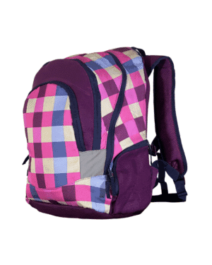 3 Magenta Cruise BackPack With Raincoat