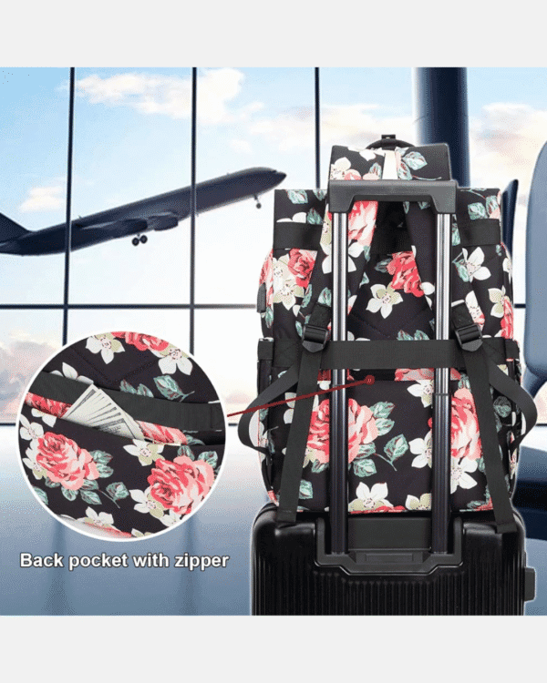 Floral Laptop Backpack Purse for Girls