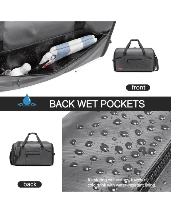 Garment Duffle Bags for Travel, Convertible with Shoe Compartment,3 in 1 Waterproof Travel Bag with Shoulder Strap for Men Women