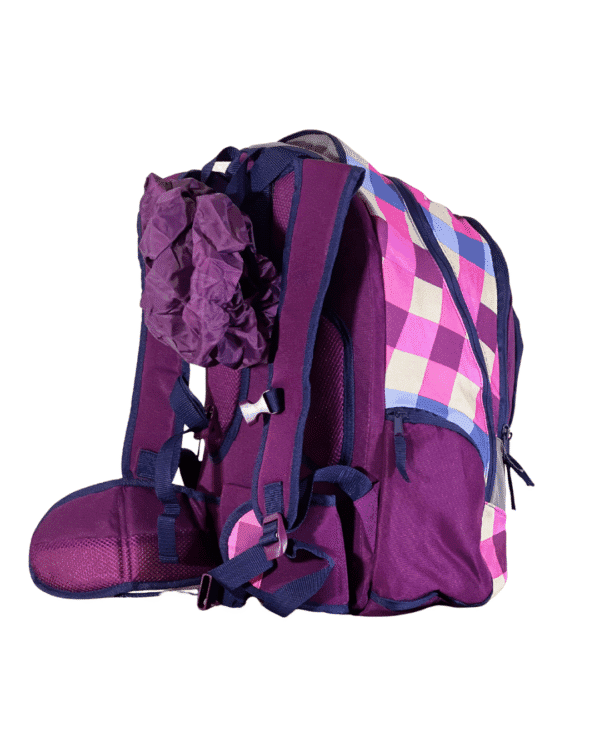 Magenta Cruise BackPack With Raincoat