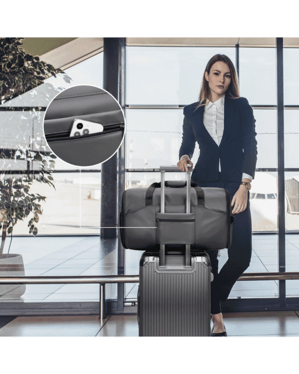 Garment Duffle Bags for Travel, Convertible with Shoe Compartment,3 in 1 Waterproof Travel Bag with Shoulder Strap for Men Women