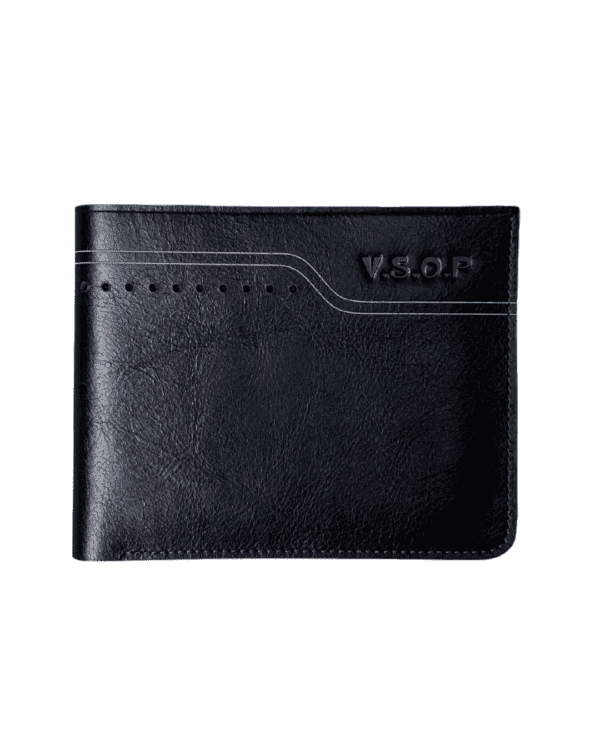V.S.O.P Matte Leather Black Wallet