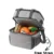 Griffin Gray Jumbo Dual Compartment Lunch Box + Free Lunch Box Strap